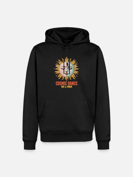 Cosmic Dance Spirituality Gift - Men’s Premium Organic Hoodie - black