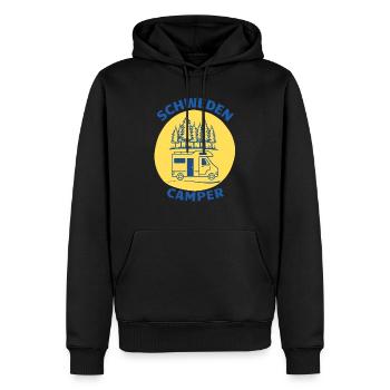 Schwedencamper bunt - Männer Premium Bio Hoodie - Schwarz - Vorne - Nico (187cm)