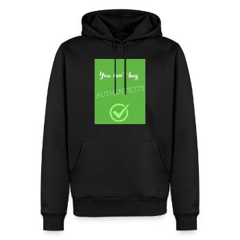 You cant buy authenticity - Sweat à capuche Premium bio Homme - noir - Devant - Nico (187cm)