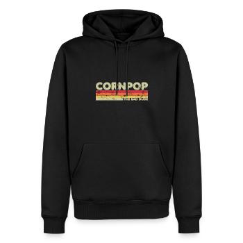 Corn Pop était un mauvais mec Retro Cornpop Meme - Sweat à capuche Premium bio Homme - noir - Devant - Nico (187cm)