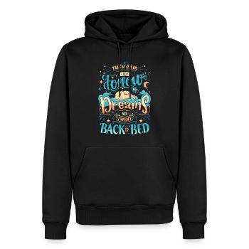 23F 0273 bk - Sweat à capuche Premium bio Homme - noir - Devant - Nico (187cm)