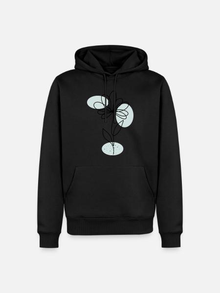 Flower boho modern art - Men’s Premium Organic Hoodie -