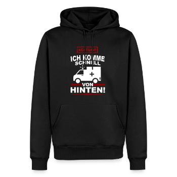 Rettungsdienst - Männer Premium Bio Hoodie - Schwarz - Vorne - Nico (187cm)