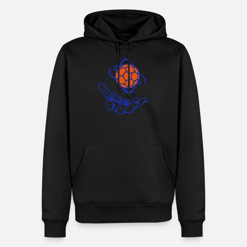 handball main ouverte open ballon - Sweat à capuche Premium bio Homme - undefined