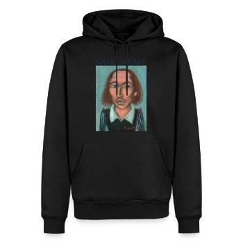 William Shakespeare - Männer Premium Bio Hoodie - Schwarz - Vorne - Nico (187cm)