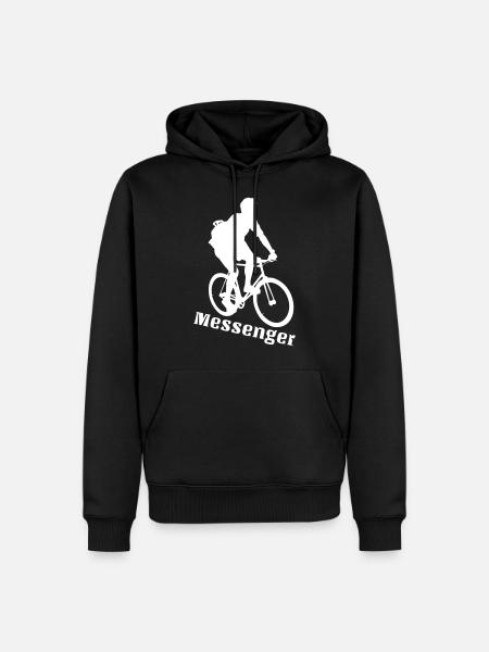 Messenger - Men’s Premium Organic Hoodie - black