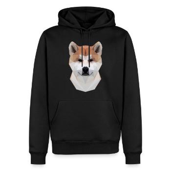 Akita - Men’s Premium Organic Hoodie - black - Front - Nico (187cm)
