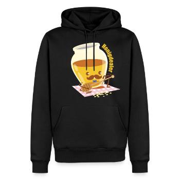 Imker Geschenk Honig - Männer Premium Bio Hoodie - Schwarz - Vorne - Nico (187cm)