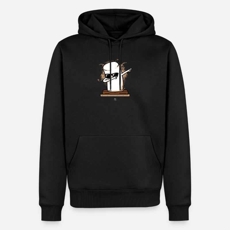 Dabbing Marshmallow Dab Gift - Sweat à capuche Premium bio Homme - noir