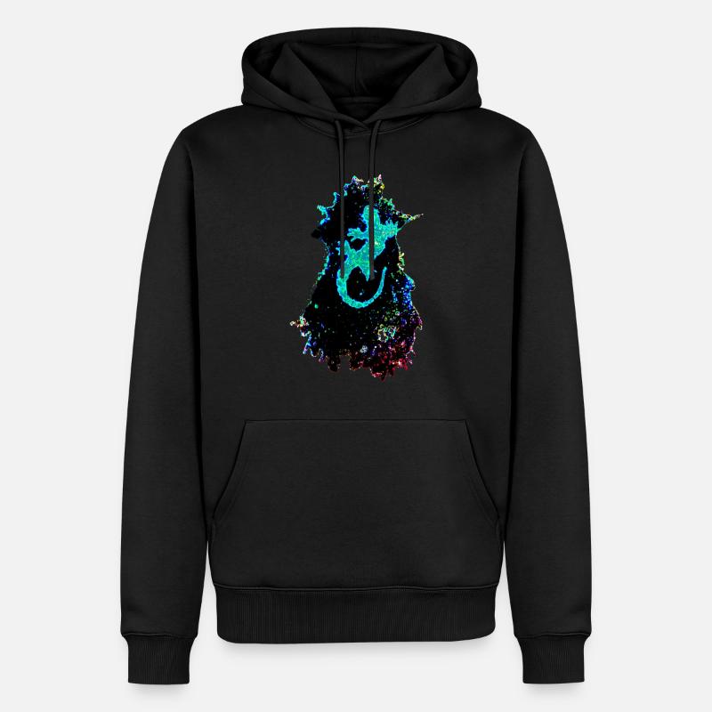 electrogecko - Männer Premium Bio Hoodie - Schwarz