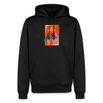 Chemise de surfeur - Sweat à capuche Premium bio Homme - noir - Devant - Nico (187cm)