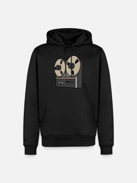 Tapemachine - Männer Premium Bio Hoodie - Schwarz