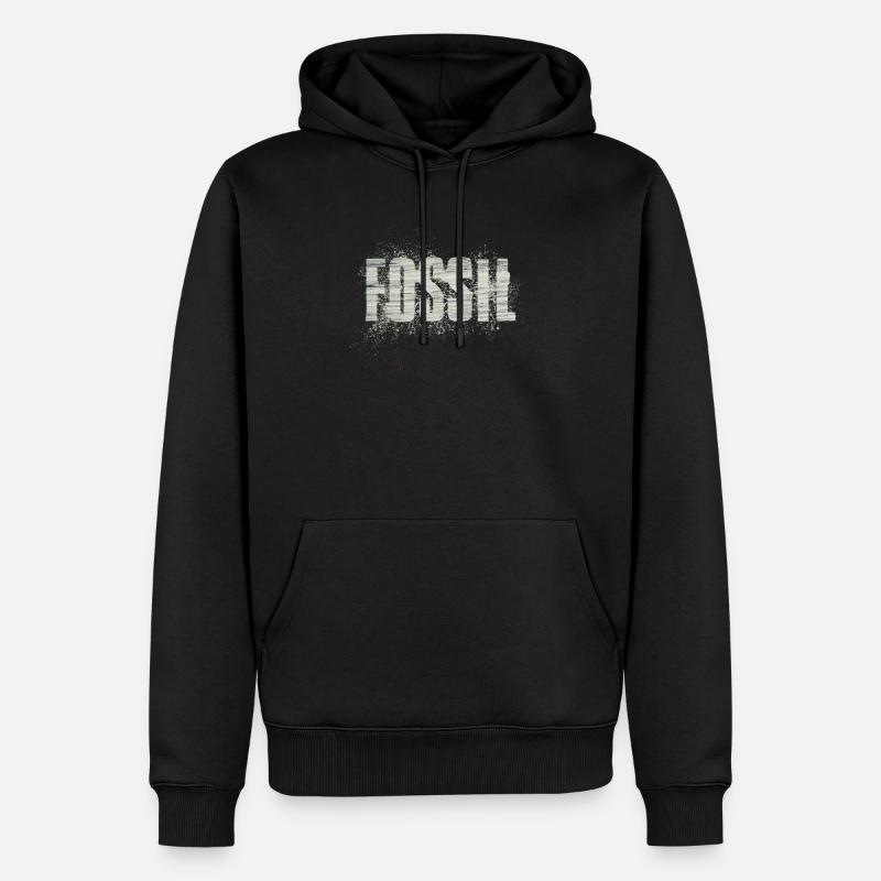 Fossil - Männer Premium Bio Hoodie - Schwarz