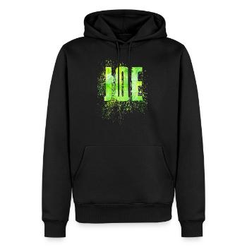 Joe - Sweat à capuche Premium bio Homme - noir - Devant - Nico (187cm)