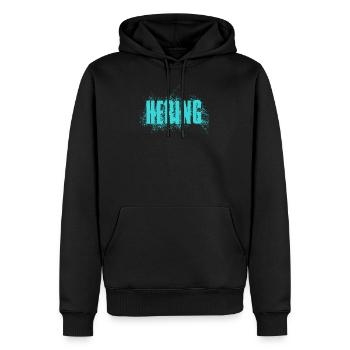 Hering - Männer Premium Bio Hoodie - Schwarz - Vorne - Nico (187cm)