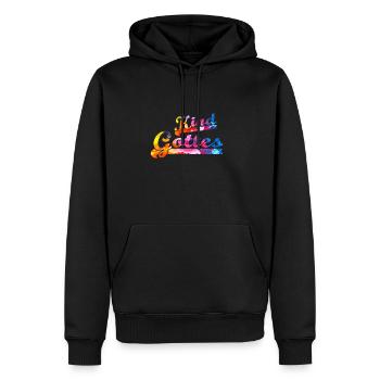 Enfant de Dieu - Sweat à capuche Premium bio Homme - noir - Devant - Nico (187cm)