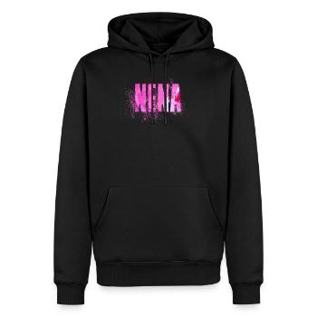 Nena - Männer Premium Bio Hoodie - Schwarz - Vorne - Nico (187cm)