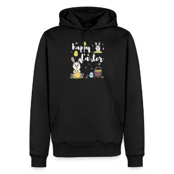 T-shirt de Pâques - Sweat à capuche Premium bio Homme - noir - Devant - Nico (187cm)