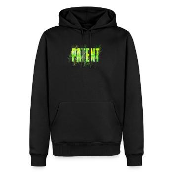 Brevet - Sweat à capuche Premium bio Homme - noir - Devant - Nico (187cm)