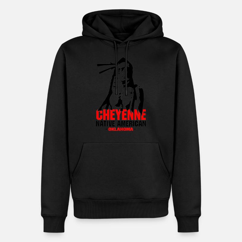 cheyenne native american - Männer Premium Bio Hoodie - undefined