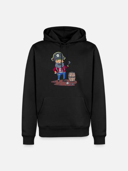 Pirate Robber Rum - Men’s Premium Organic Hoodie - black