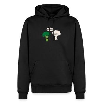 Brokkoli und Blumenkohl Geschenk - Männer Premium Bio Hoodie - Schwarz - Vorne - Nico (187cm)