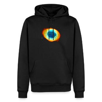 Helix Nebula, Eye of God, Aquarius, Space, Galaxy - Sweat à capuche Premium bio Homme - noir - Devant - Nico (187cm)