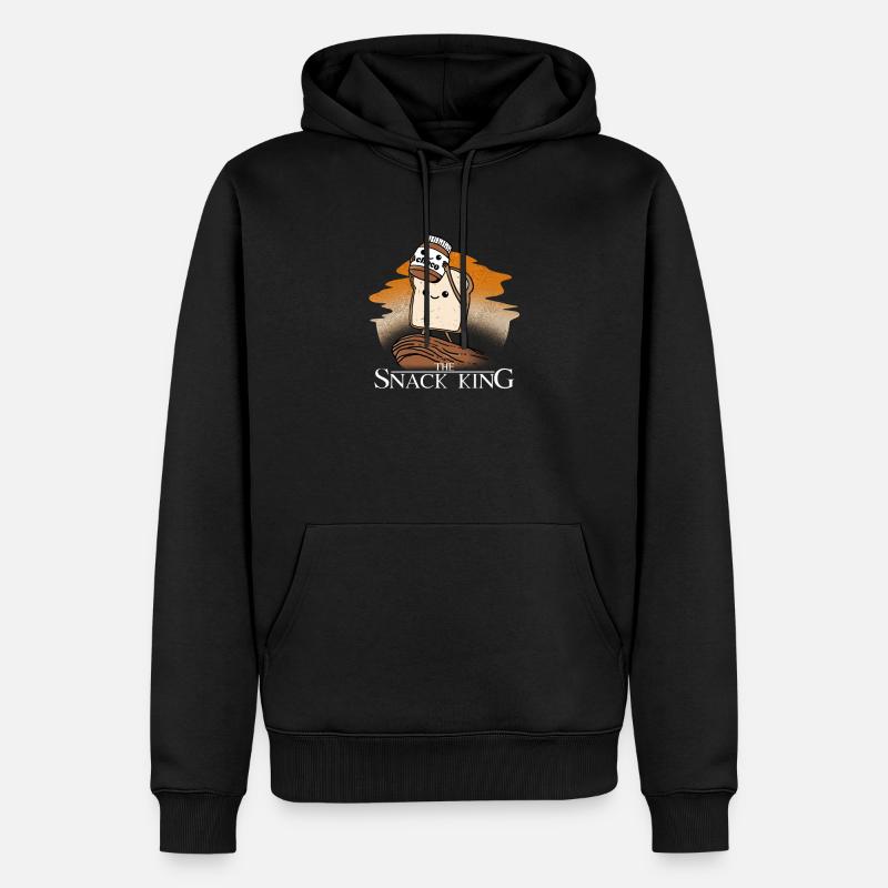 Choco Snack King Sandwich Geschenk - Männer Premium Bio Hoodie - Schwarz