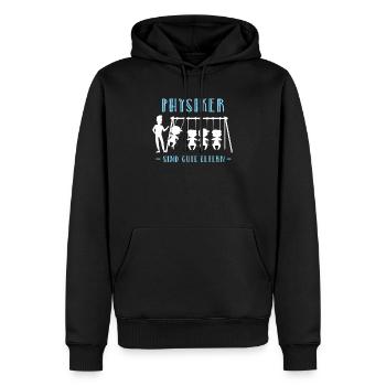 Physik Werdender Vater Mutter Eltern Physiker - Männer Premium Bio Hoodie - Schwarz - Vorne - Nico (187cm)