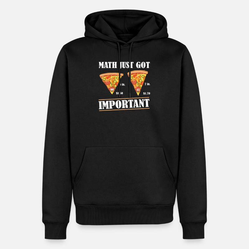 math - Sweat à capuche Premium bio Homme - noir