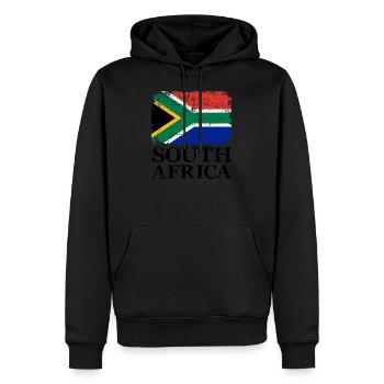 Afrique du Sud - Sweat à capuche Premium bio Homme - noir - Devant - Nico (187cm)
