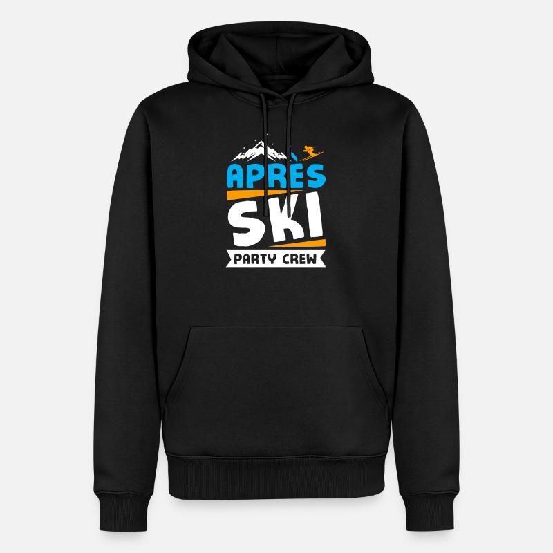 Afterski Party Crew - Sweat à capuche Premium bio Homme - noir