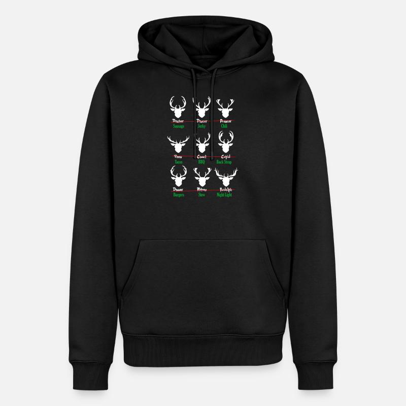 Weihnachten - Männer Premium Bio Hoodie - Schwarz