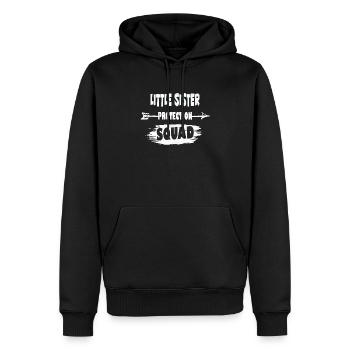 Little Sister Protection Squad - Cute BDay Party - Men’s Premium Organic Hoodie - black - Front - Nico (187cm)