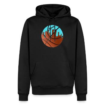 Sports - Männer Premium Bio Hoodie - Schwarz - Vorne - Nico (187cm)