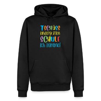 Einschulung - Männer Premium Bio Hoodie - Schwarz - Vorne - Nico (187cm)