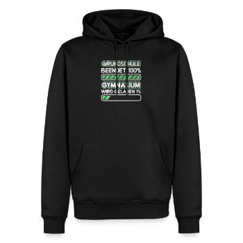 Grundschule Abschluss 5 Klasse Gymnasium - Männer Premium Bio Hoodie - Schwarz - Vorne - Nico (187cm)