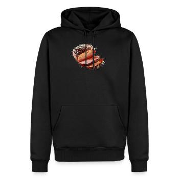 Leberkas Leberkäse Leberkäs Bavière Cadeau - Sweat à capuche Premium bio Homme - noir - Devant - Nico (187cm)