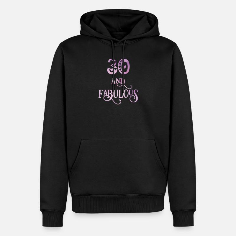Femmes 30 ans et fabuleux 30e anniversaire - Sweat à capuche Premium bio Homme - noir
