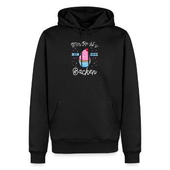Mir Reichts Ich Geh Backen Bäcker Spruch Gebäck - Männer Premium Bio Hoodie - Schwarz - Vorne - Nico (187cm)