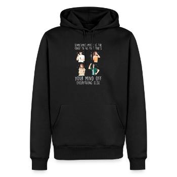 Cadeau de disques de musique classique - Sweat à capuche Premium bio Homme - noir - Devant - Nico (187cm)