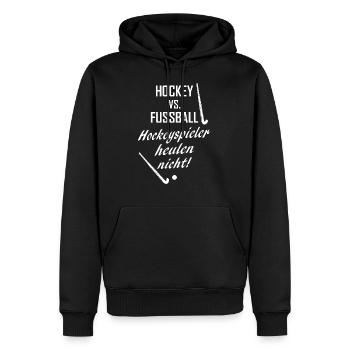 Feldhockey Hallenhockey Hockey Geschenk - Männer Premium Bio Hoodie - Schwarz - Vorne - Nico (187cm)