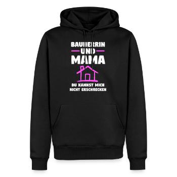 Bauherrin Mama Bauherr Richtfest Geschenk - Männer Premium Bio Hoodie - Schwarz - Vorne - Nico (187cm)