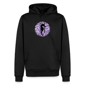 Seepferdchen - Männer Premium Bio Hoodie - Schwarz - Vorne - Nico (187cm)