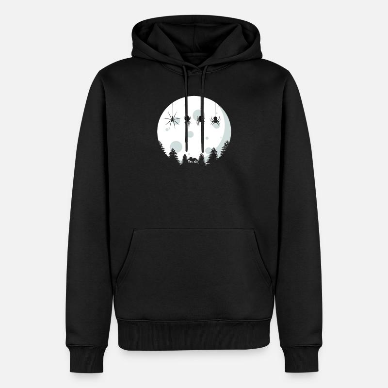 Les araignées - Sweat à capuche Premium bio Homme - noir