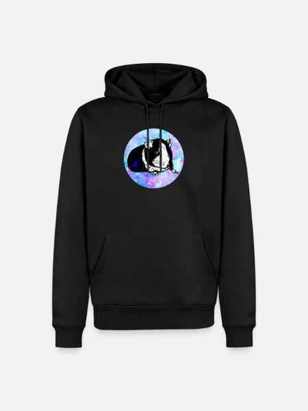 Cobaye - Sweat à capuche Premium bio Homme - noir