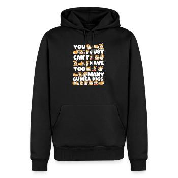 Cobayes - Sweat à capuche Premium bio Homme - noir - Devant - Nico (187cm)