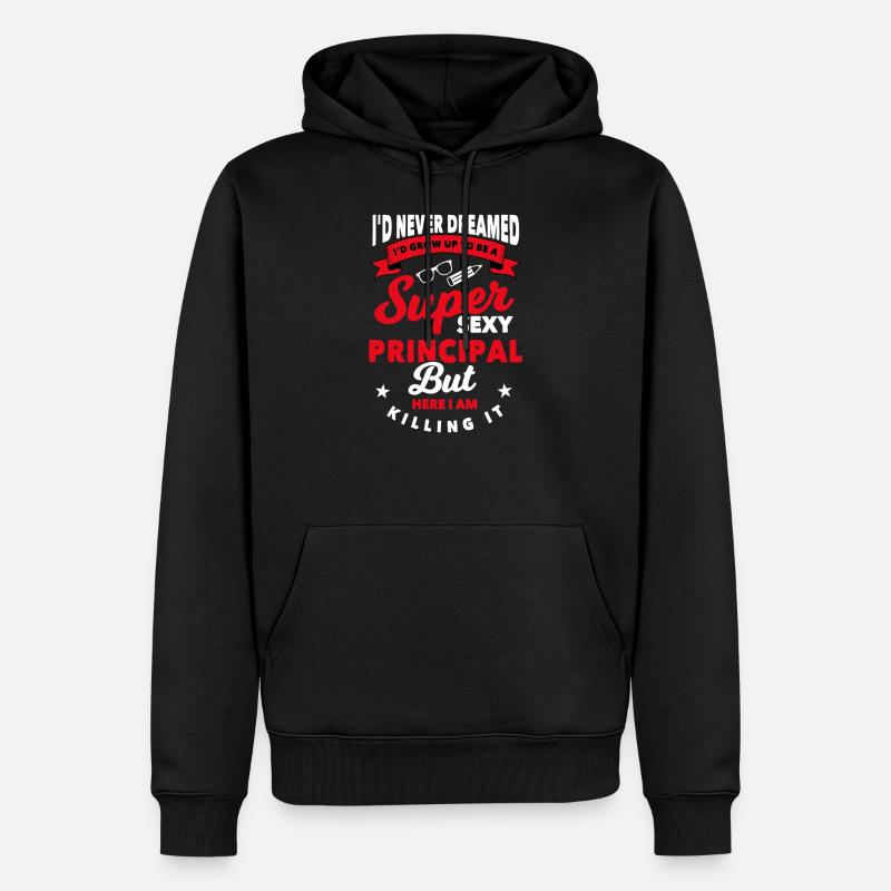 Schulleiter Geschenk - Männer Premium Bio Hoodie - Schwarz