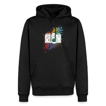 Photographie Photographe Photographe Photos Photographe - Sweat à capuche Premium bio Homme - noir - Devant - Nico (187cm)