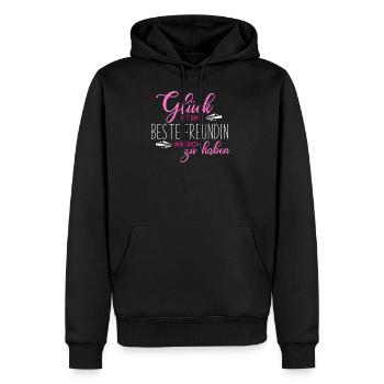 Beste Freundin - Männer Premium Bio Hoodie - Schwarz - Vorne - Nico (187cm)